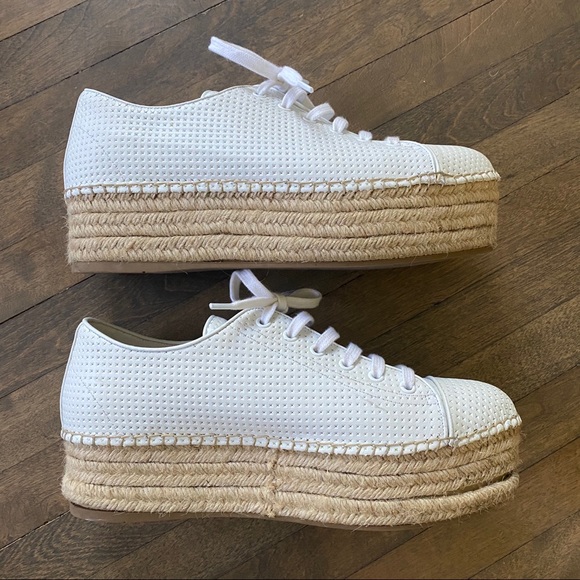 *Like New!*MIU MIU Platform Perforated Espadrilles - Picture 4 of 6